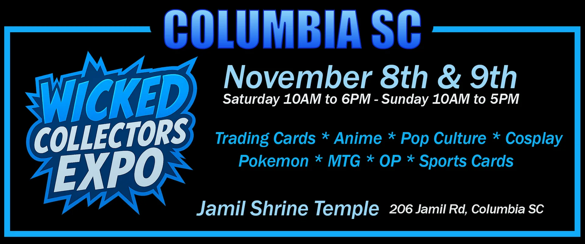 Wicked Collectors Expo — Pokémon, Anime, and MTG